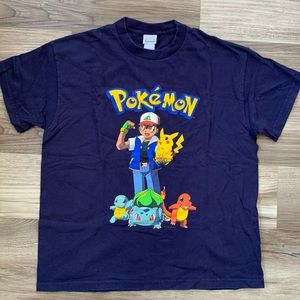 1999 Pokémon Shirt XL Nintendo Ash Pikachu Charmander Squirtle Bulbasaur
